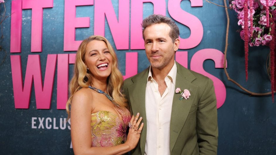 Ryan Reynolds and his wife US actress Blake Lively attend the New York premiere of <em>It Ends With Us</em> at at AMC Lincoln Square in New York, August 6, 2024. (Charly TRIBALLEAU/Getty Images)