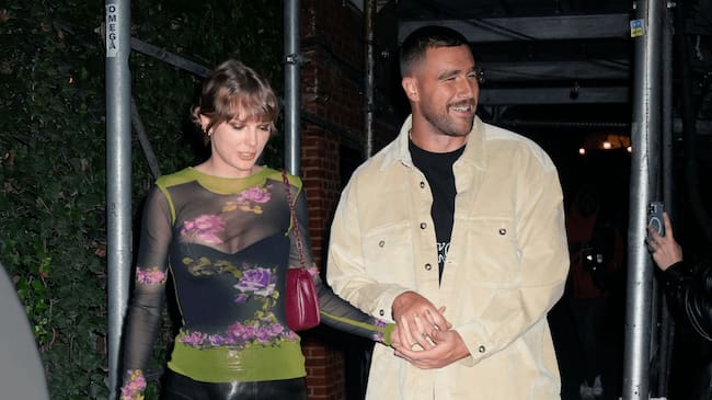 Taylor Swift and Travis Kelce have dinner at Waverly Inn on October 15, 2023 in New York City. Gotham/GC Images