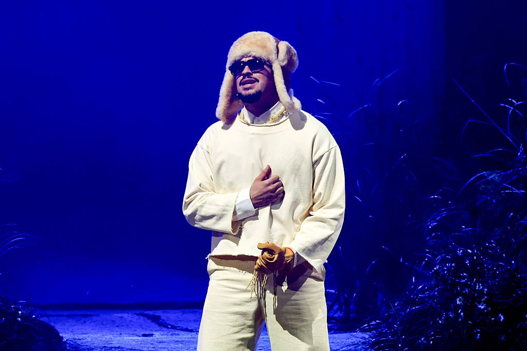 Bad Bunny performs onstage during Night One of Bad Bunny: "No Me Quiero Ir De Aqui" Residencia En El Choli at Coliseo de Puerto Rico José Miguel Agrelot on July 11, 2025 in San Juan, Puerto Rico.