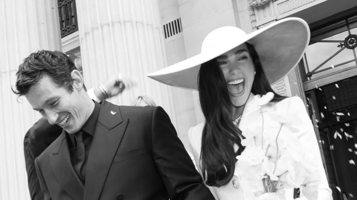 Dua Lipa enseña las fotos oficiales de su boda con Callum Turner en Londres
