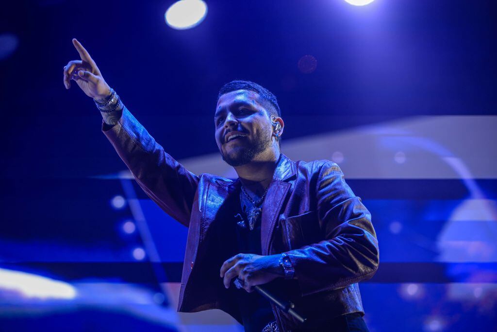 Christian Nodal, during a concert as part of the ‘Foraji2 Tour’ at Estadio Sonora on June 24, 2023 in Hermosillo, Mexico. Luis Gutierrez / Norte Photo / Getty Images