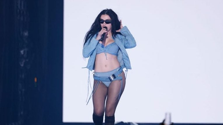 Charli XCX performing at The 67th Annual Grammy Awards, airing live from Crypto.com Arena in Los Angeles, California, Sunday, Feb. 2. Sonja Flemming/CBS via Getty Images