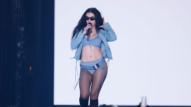 Charli XCX performing at The 67th Annual Grammy Awards, airing live from Crypto.com Arena in Los Angeles, California, Sunday, Feb. 2. Sonja Flemming/CBS via Getty Images