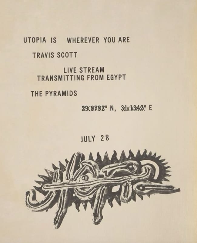 Travis Scott’ ‘Utopia’ / Instagram