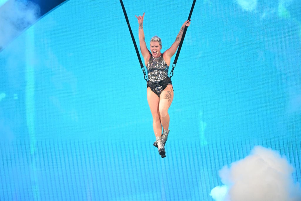 P!NK performs at Dodger Stadium on September 15, 2024 in Los Angeles, California. Michael Tullberg/Getty Images