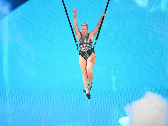 P!NK performs at Dodger Stadium on September 15, 2024 in Los Angeles, California. Michael Tullberg/Getty Images
