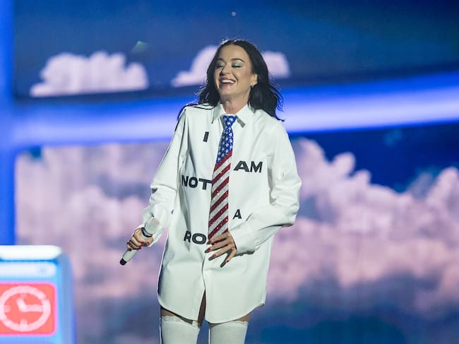 Katy Perry actúa en el escenario Mundo durante la primera jornada del Rock in Rio Lisboa, el 20 de junio de 2026, en Lisboa, Portugal.