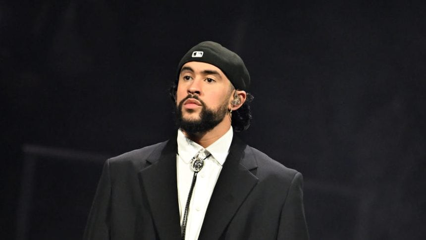 Bad Bunny performs onstage during night two during his «Most Wanted» tour at State Farm Arena on May 15, 2024 in Atlanta, Georgia. Paras Griffin/Getty Images