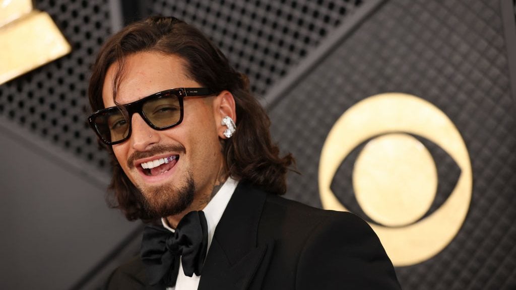 Maluma arrives at The 66th Annual Grammy Awards, airing live from Crypto.com Arena in Los Angeles, California, Sunday, Feb. 4 (8:00-11:30 PM, live ET/5:00-8:30 PM, live PT) on the CBS Television Network. Stewart Cook/CBS via Getty Images