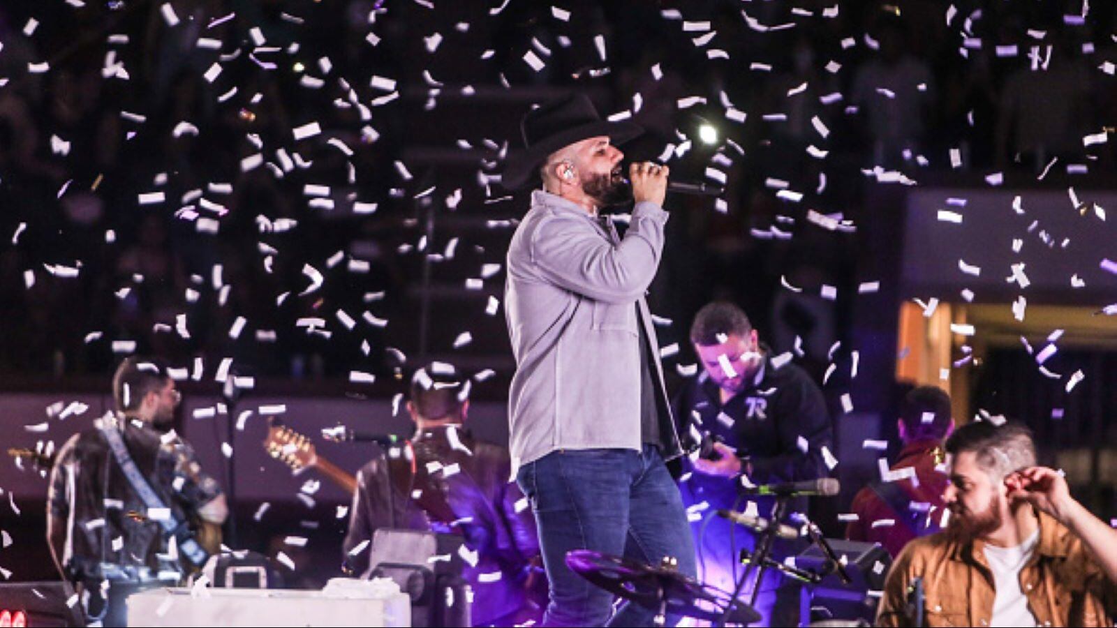 Carin Leon performs at Plaza Del Toro in Cancun, Mexico. Thaddaeus McAdams / Getty Images