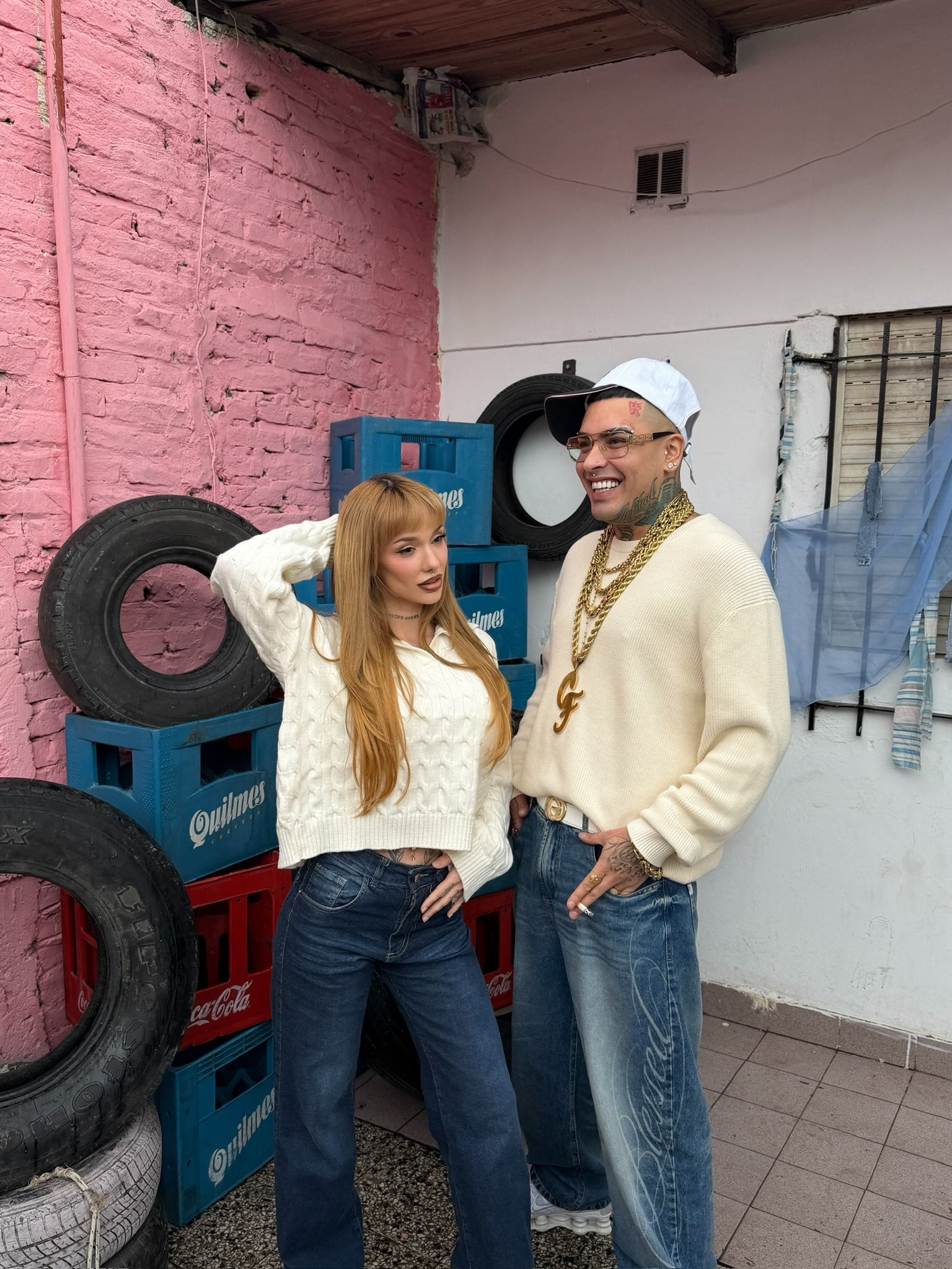 La Joaqui comparte fotos en el set de Te Vi, su canción con Callejero Fino que estaría dedicada a Luck Ra.
