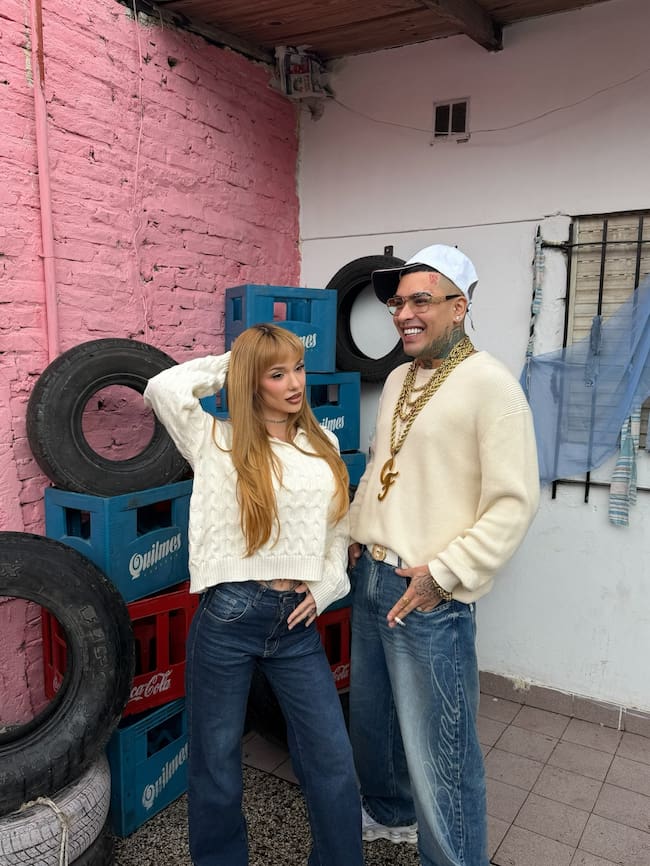 La Joaqui comparte fotos en el set de Te Vi, su canción con Callejero Fino que estaría dedicada a Luck Ra.
