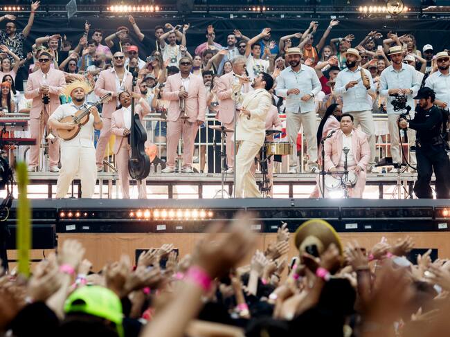 Bad Bunny en su último concierto con la gira 'Debí Tirar Más Fotos Tour' en el Riyadh Air Metropolitano de Madrid, 15 de junio de 2026.