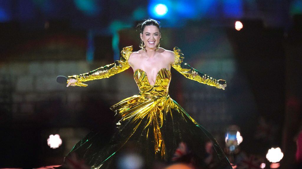 Katy Perry performs during the Coronation Concert in the grounds of Windsor Castle on May 7, 2023 in Windsor, England. Yui Mok/Getty Images.