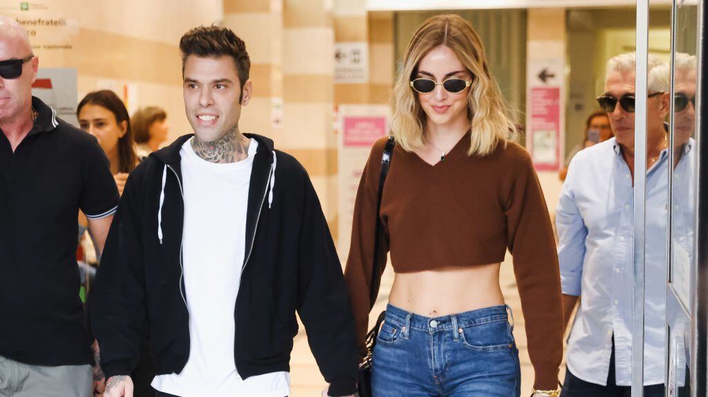 Fedez and Chiara Ferragni leaves Fatebenefratelli hospital on October 06, 2023 in Milan, Italy. Alessandro Bremec/NurPhoto via Getty Images