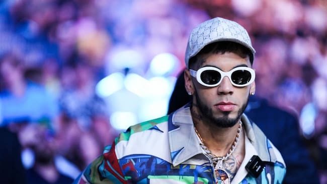 Anuel AA attends the UFC 276 event at T-Mobile Arena on July 02, 2022 in Las Vegas, Nevada. Chris Unger/Zuffa LLC