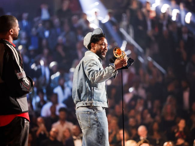 Kendrick Lamar at The 67th Annual Grammy Awards, airing live from Crypto.com Arena in Los Angeles, California, Sunday, Feb. 2 (8:00-11:30 PM, live ET/5:00-8:30 PM, live PT) on the CBS Television Network, and streaming live and on demand on Paramount+.* Francis Specker/CBS via Getty Images