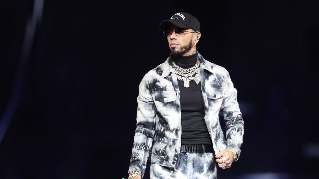 Anuel AA performs onstage during his Legends Never Die World Tour 2023 at American Airlines Center on May 5, 2023 in Dallas, Texas. (Photo by Omar Vega/Getty Images)