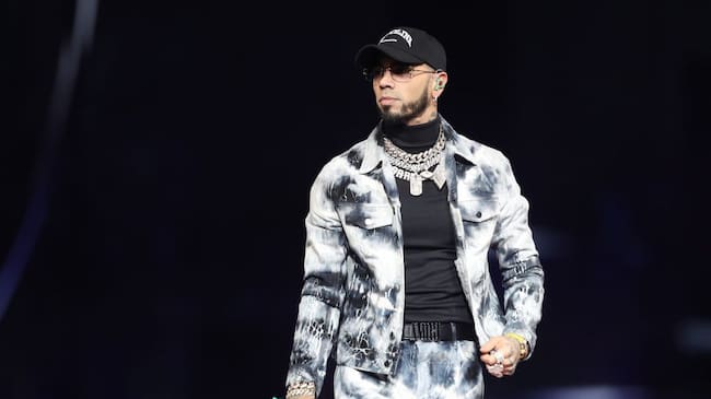 Anuel AA performs onstage during his Legends Never Die World Tour 2023 at American Airlines Center on May 5, 2023 in Dallas, Texas. (Photo by Omar Vega/Getty Images)