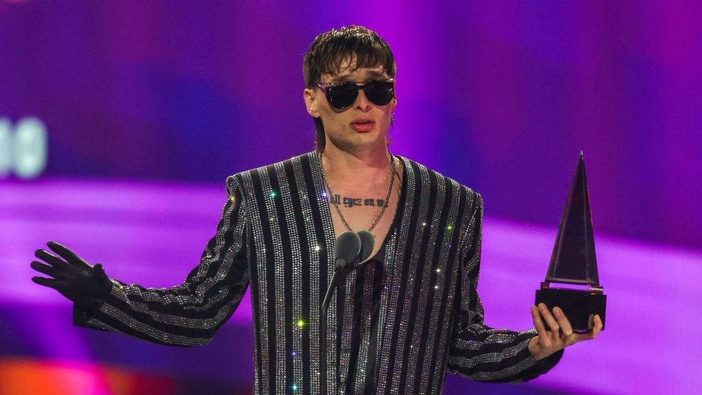 Peso Pluma en los 2024 Latin American Music Awards en el MGM Grand Garden Arena, el 25 de abril de 2024. Ethan Miller/Getty Images