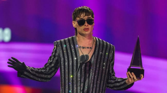 Peso Pluma en los 2024 Latin American Music Awards en el MGM Grand Garden Arena, el 25 de abril de 2024. Ethan Miller/Getty Images