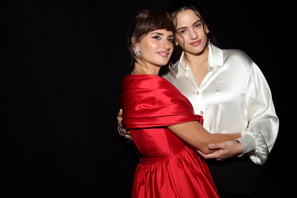 Penélope Cruz and Rosalia attend the Museum of Modern Art Film Benefit presented by Chanel, a Tribute to Penélope Cruz, in New York on December 14, 2021. Lexie Moreland/WWD/Penske Media via Getty Images