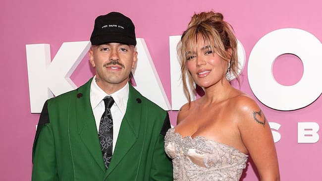 Feid and Karol G attend the New York screening of Netflix’s «Karol G: Tomorrow Was Beautiful» at Whitby Hotel on May 06, 2025 in New York City. Manoli Figetakis/WireImage