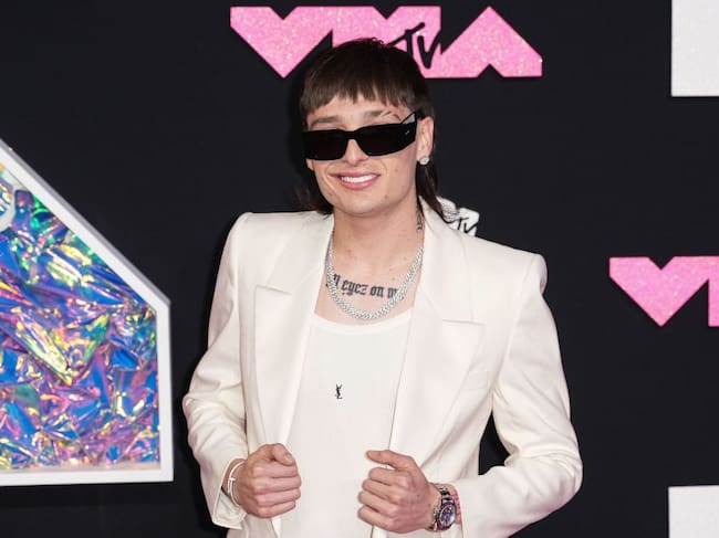 Peso Pluma at the 2023 MTV Music Video Awards. John Nacion/Getty Images.