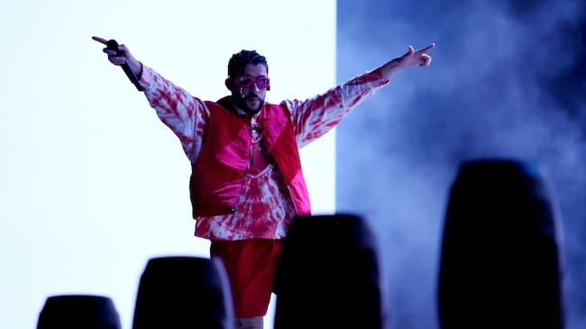 Bad Bunny performs onstage during 2022 Made In America in Philadelphia, Pennsylvania. Theo Wargo / Getty Images for Roc Nation