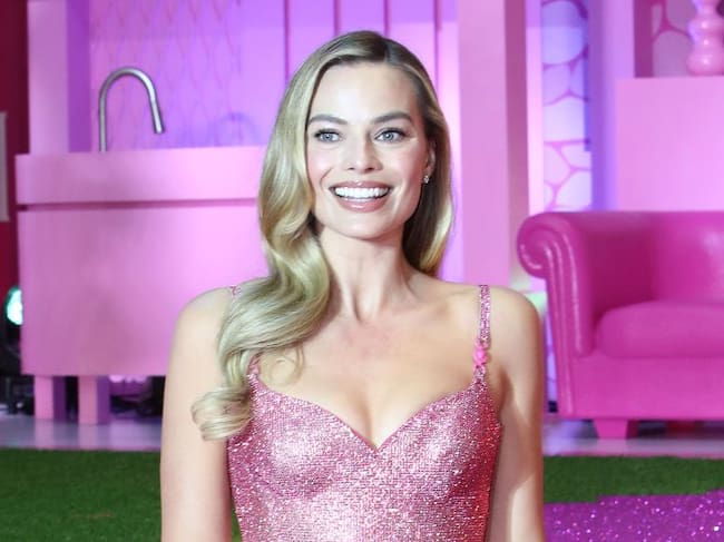 Margot Robbie at the Seoul Premiere of ‘Barbie’. Chung Sung-Jun/Getty Images.