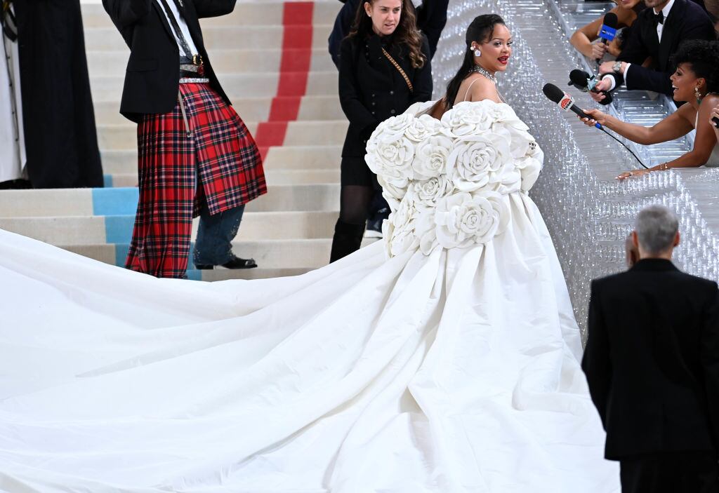 Rihanna at the Met Gala on May 1, 2023 in New York City. GWR/Star Max/GC Images