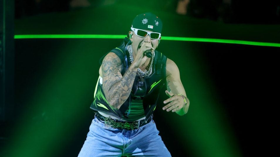 LAS VEGAS, NEVADA – MAY 10: Feid performs during a stop of his FerxxoCalipsis tour at Michelob ULTRA Arena on May 10, 2024 in Las Vegas, Nevada. (Photo by Ethan Miller/Getty Images)