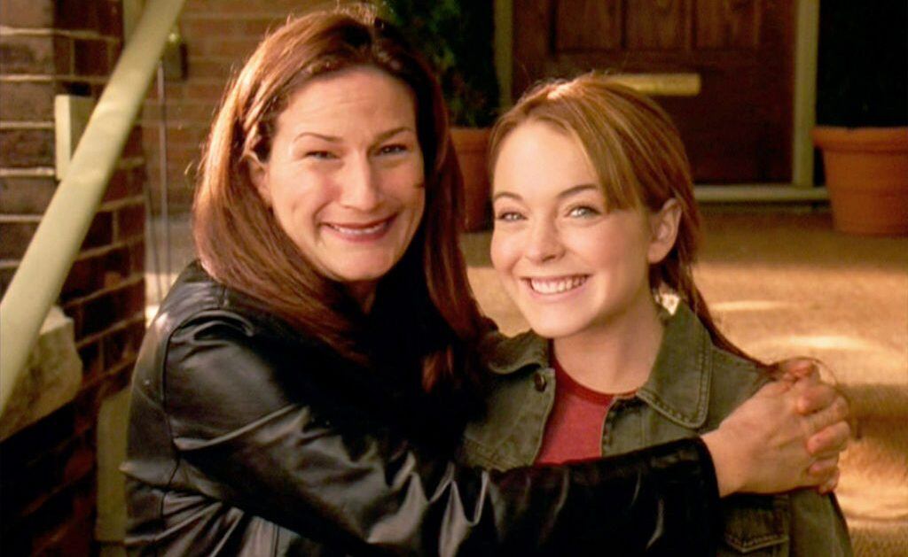 ‘Mean Girls’. Ana Gasteyer as Cady’s Mom and Lindsay Lohan as Cady Heron. Getty Images.