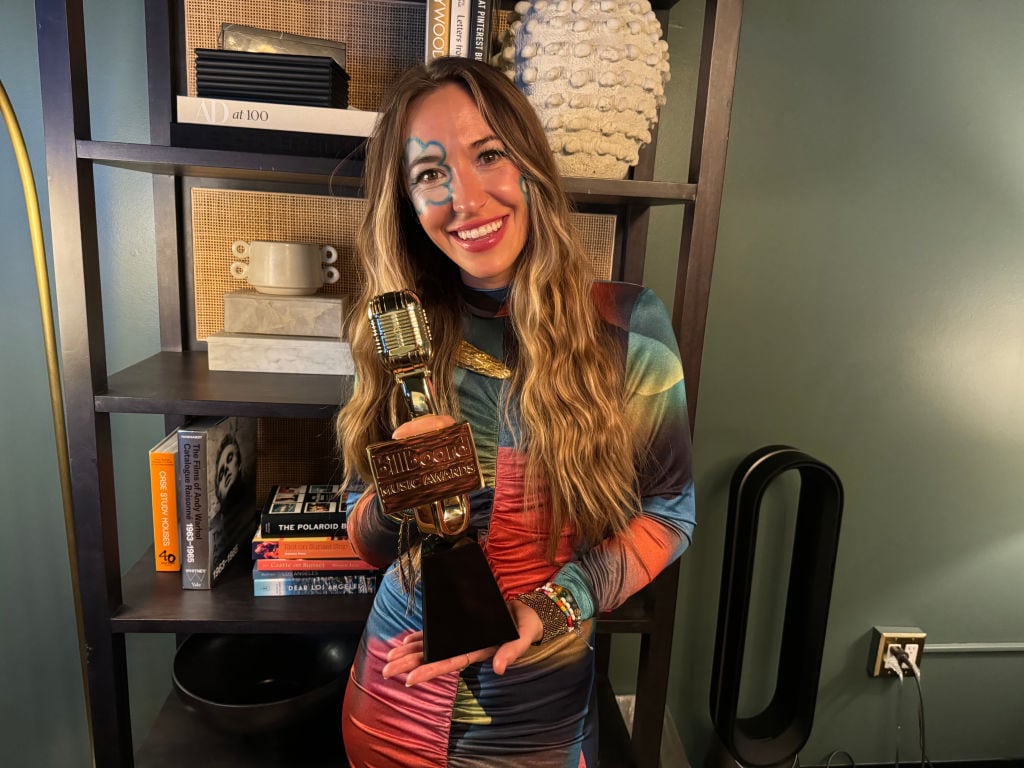 Lauren Daigle accepts the Billboard Music Award for Top Christian Artist Award at the 2023 Billboard Music Awards. The show airs on November 19, 2023 on BBMAs.watch. (Photo by Penske Media via Getty Images)
