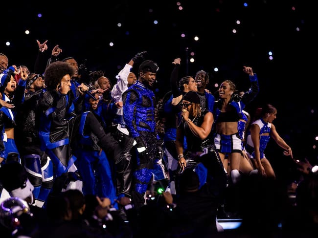Usher performs during Apple Music Super Bowl LVIII Halftime Show at Allegiant Stadium on February 11, 2024 in Las Vegas, Nevada. Lauren Leigh Bacho/Getty Images