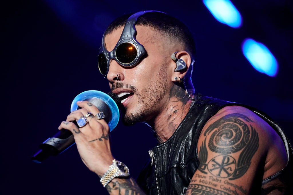 Rauw Alejandro durante el Saturno World Tour en el WiZink Center de Madrid, España. Borja B. Hojas/Redferns