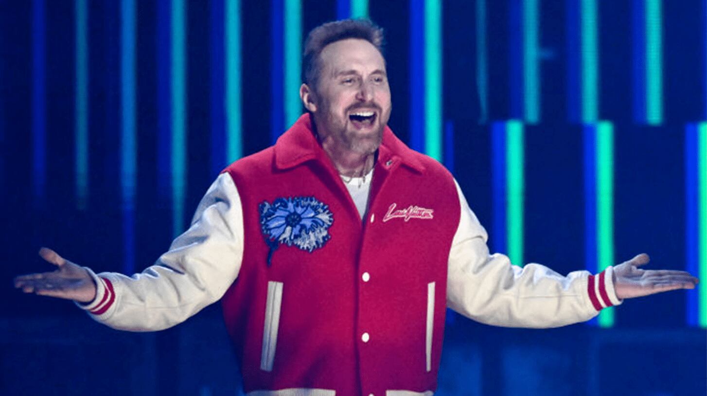 David Guetta performs on stage during The BRIT Awards 2023 at The O2 Arena on February 11, 2023 in London, England. Gareth Cattermole/Getty Images.