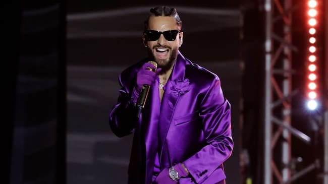 Maluma actúa en el escenario durante la 24ª Entrega Anual de los Latin Grammy el 16 de noviembre de 2023 en Sevilla, España. Kevin Winter/Getty Images para la Academia Latina de la Grabación