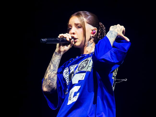 Young Miko se presenta como parte del 'Festival Dale Mixx 2025' el 16 de agosto de 2025 en Monterrey, México.