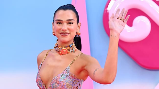 Dua Lipa attends the «Barbie» European Premiere at Cineworld Leicester Square on July 12, 2023 in London, England. Joe Maher/Getty Images