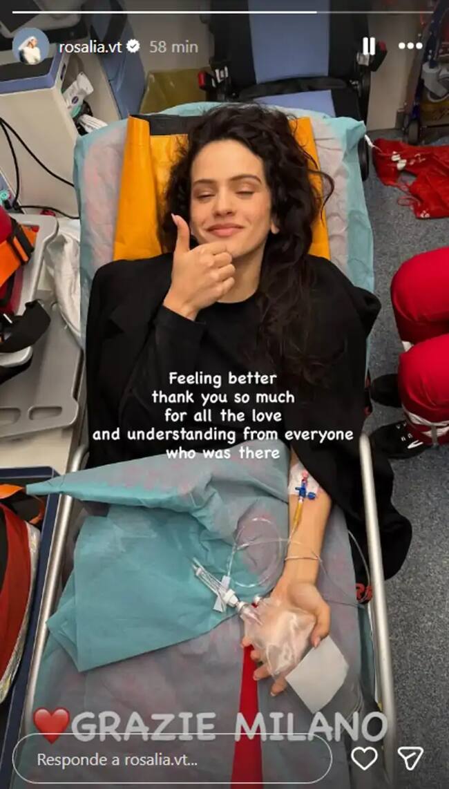 Créditos: Stories via IG @rosalia.vt