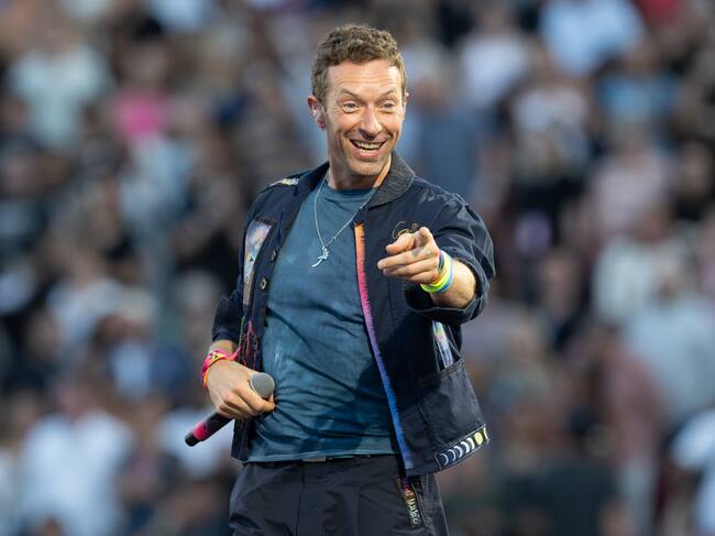Chris Martin, cantante de Coldplay, en un concierto