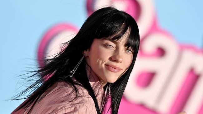 Billie Eilish at the World Premiere of ‘Barbie’ on July 09, 2023 in Los Angeles. Axelle/Bauer-Griffin/Getty Images.