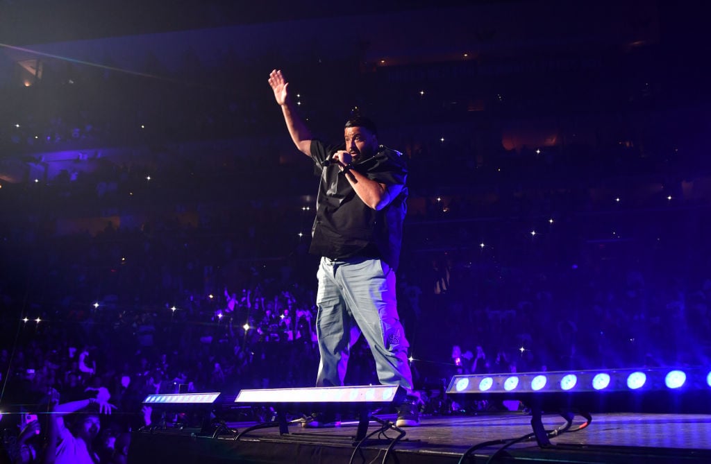 DJ Khaled performs during «On Big Party Tour» at FLA Live Arena. Prince Williams / Wireimage