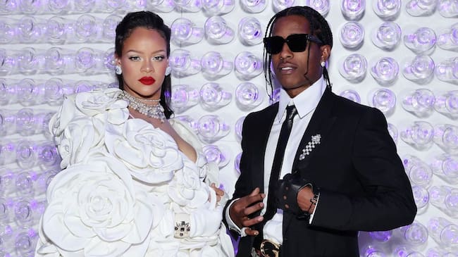 Rihanna and A$AP Rocky at the 2023 Met Gala. Cindy Ord/Getty Images.