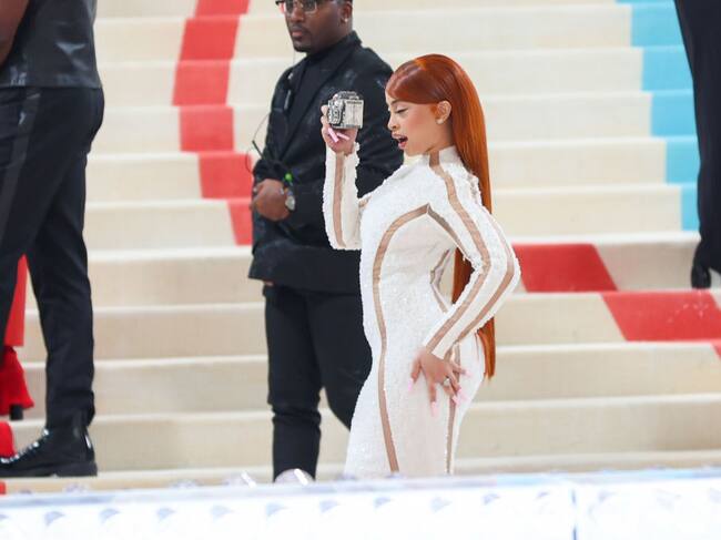 Ice Spice is seen attending The 2023 Met Gala Celebrating ‘Karl Lagerfeld: A Line Of Beauty’ at The Metropolitan Museum of Art on May 01, 2023 in New York City. Jason Howard/Bauer-Griffin/GC Images