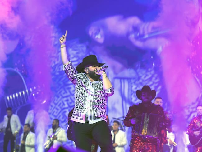 Singer Carín León performs during Día Nacional De La Banda 2022 in Las Vegas, Nevada. Bryan Steffy / Getty Images
