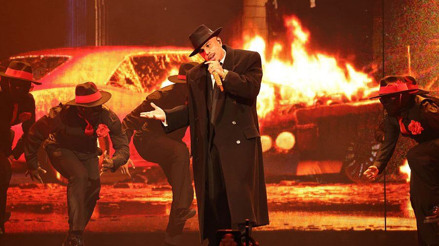 Rauw Alejandro performs during the Cosa Nuestra Tour at Kaseya Center on May 30, 2025 in Miami, Florida. Romain Maurice/Getty Images