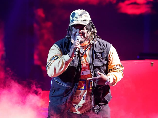 Sech performs during rehearsals at the BB&T Center in Sunrise, FL. Alexander Tamargo/Telemundo/NBCU Photo Bank via Getty Images