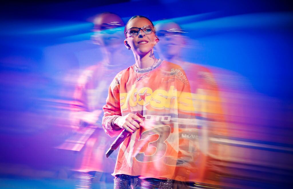 Young Miko en la celebración del 35.º aniversario de la Billboard Latin Music Week en el Fillmore Miami Beach el 18 de octubre de 2024 en Miami Beach, Florida. Christopher Polk/Billboard vía Getty Images